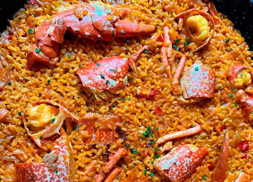 Arroz con bogavante en Cambados