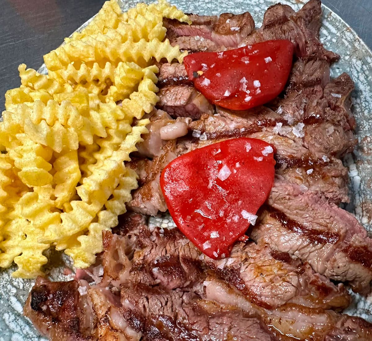 Carne a la brasa en Cambados